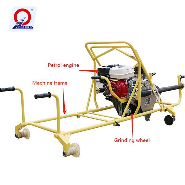Engine-Powered switch rail road grinder